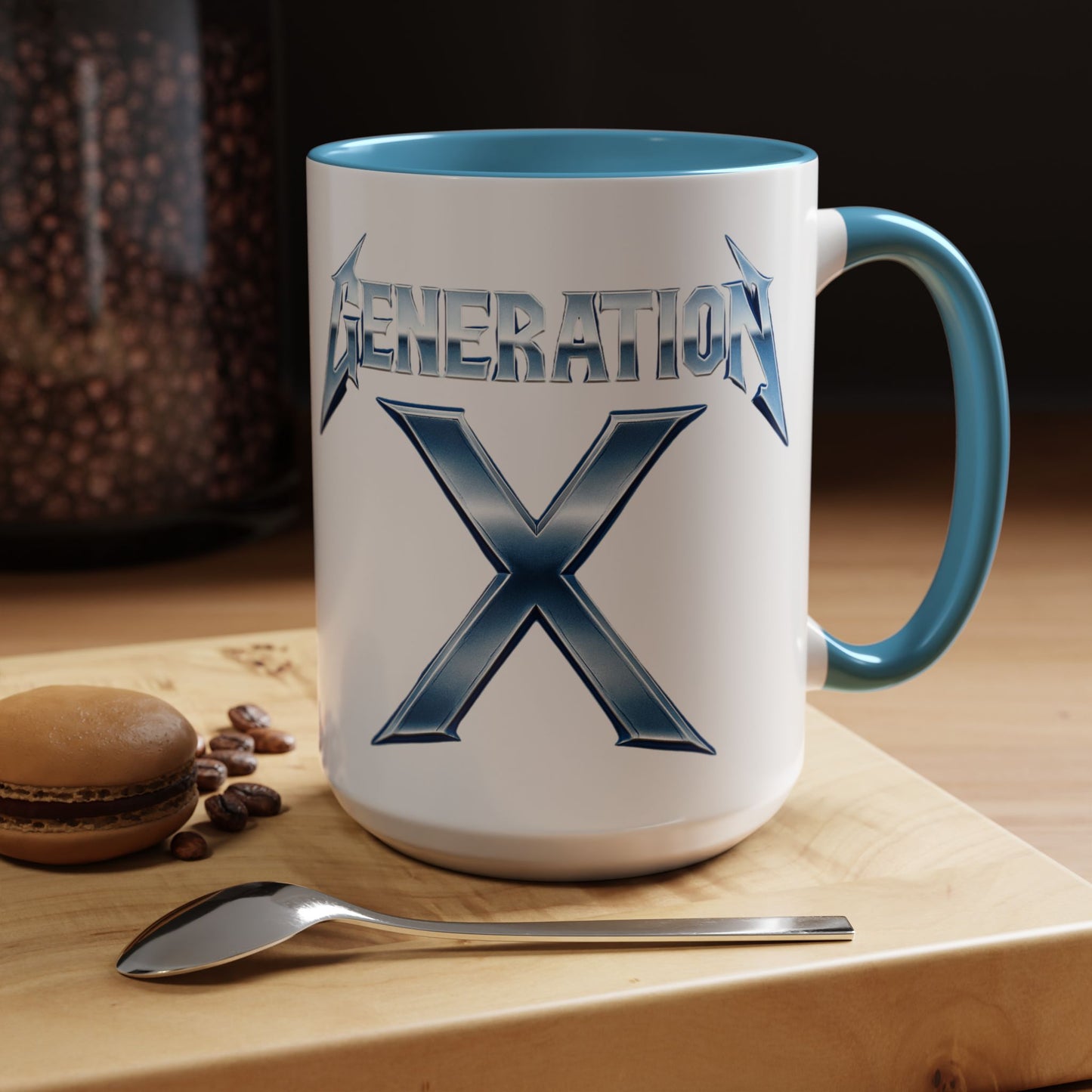 Generation X Accent Coffee Mug | Cool Gift for Coffee Lovers | Unique Tea Cup | Perfect for Friends | Trendy Desk Decor, Birthday, Holiday
