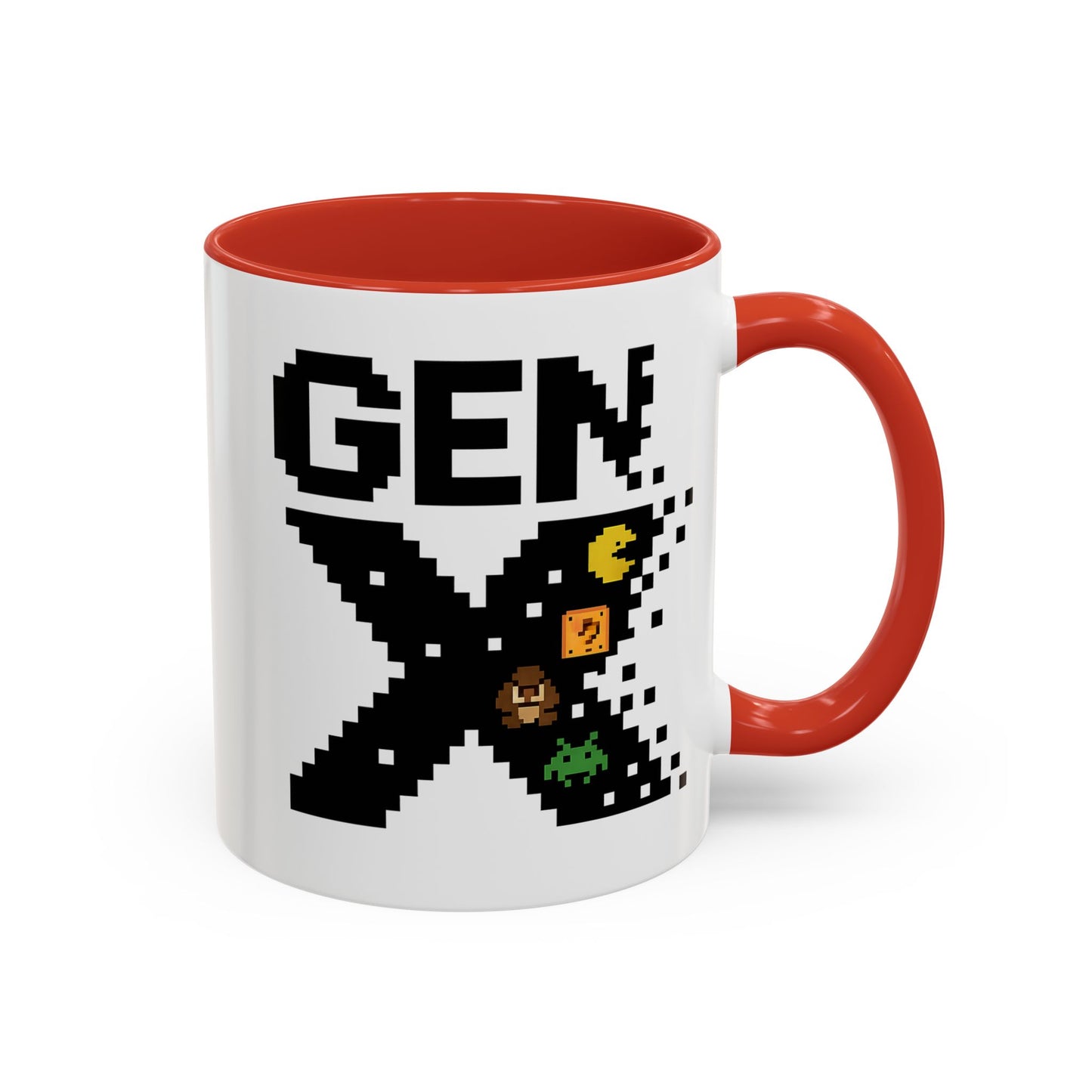 Retro Gen X Accent Coffee Mug - Perfect Gift for Gamers, Vintage Vibe, Nostalgic, Unique Design, 11oz or 15oz Fun Drinkware