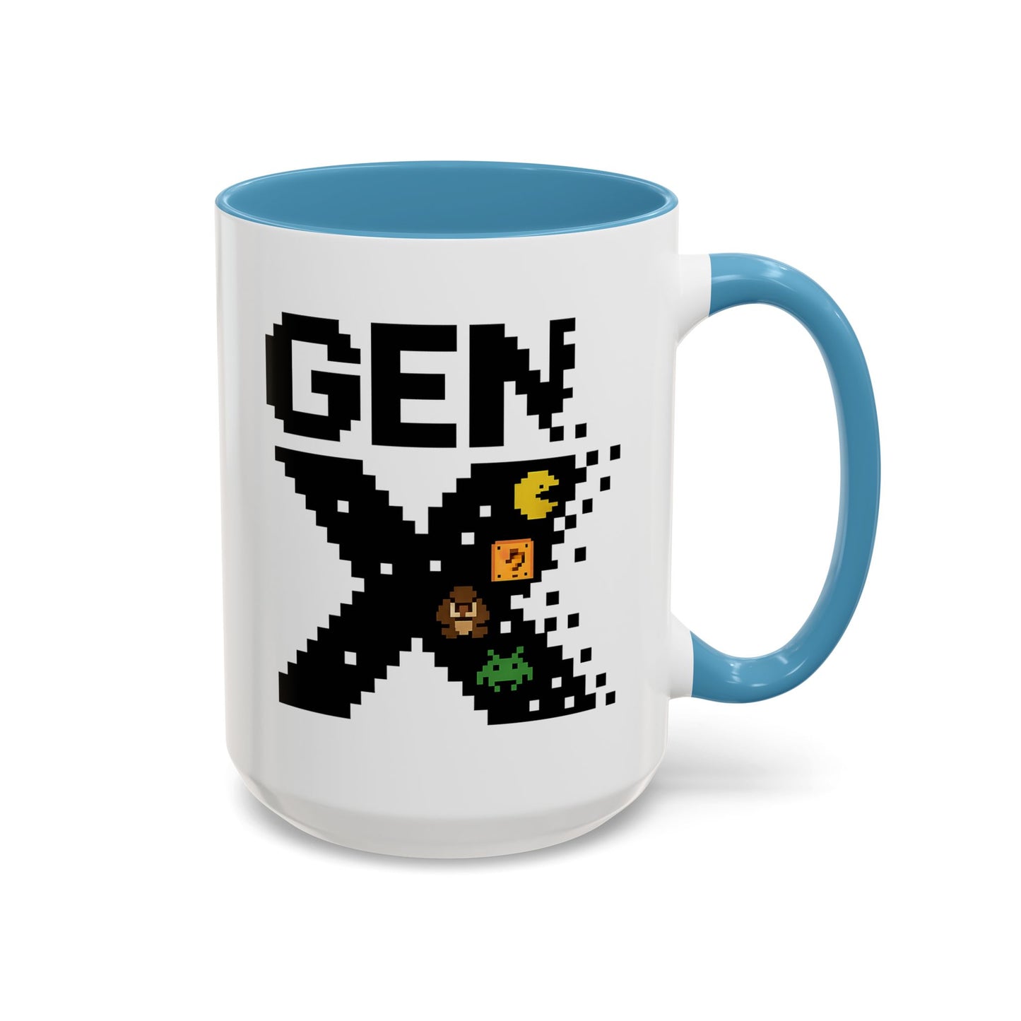 Retro Gen X Accent Coffee Mug - Perfect Gift for Gamers, Vintage Vibe, Nostalgic, Unique Design, 11oz or 15oz Fun Drinkware