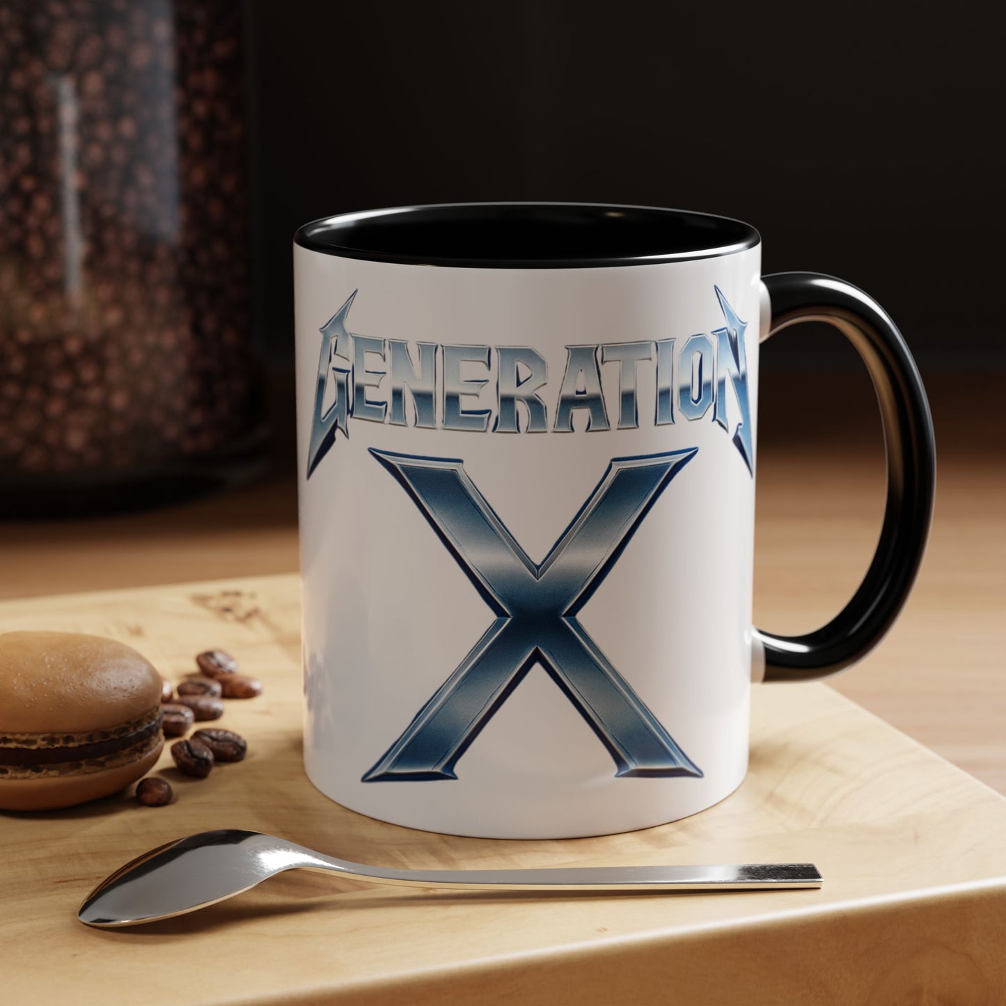 Generation X Accent Coffee Mug | Cool Gift for Coffee Lovers | Unique Tea Cup | Perfect for Friends | Trendy Desk Decor, Birthday, Holiday