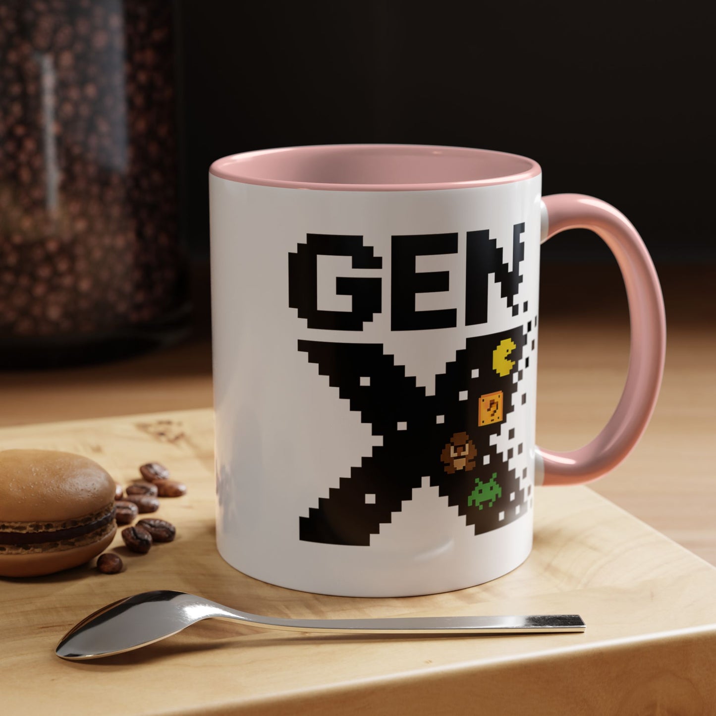 Retro Gen X Accent Coffee Mug - Perfect Gift for Gamers, Vintage Vibe, Nostalgic, Unique Design, 11oz or 15oz Fun Drinkware